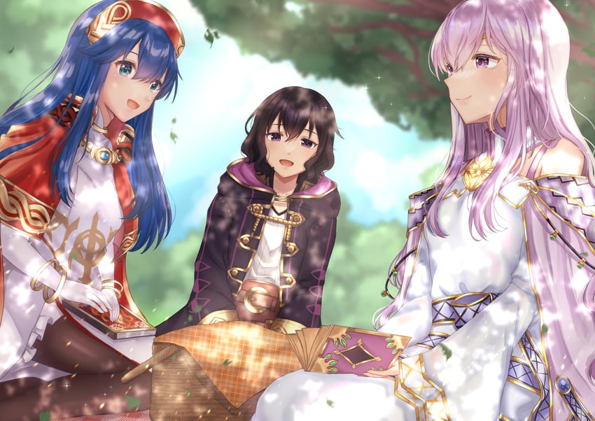 julia, lilina, and female morgan (fire emblem and 3 more) drawn by nei_(aduma1120ponpon)
