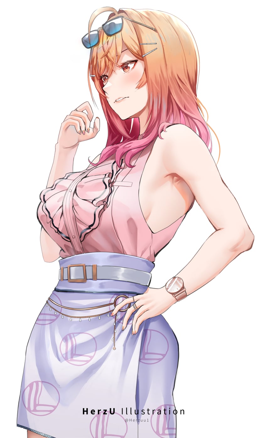 ichijou ririka (hololive and 1 more) drawn by herzu
