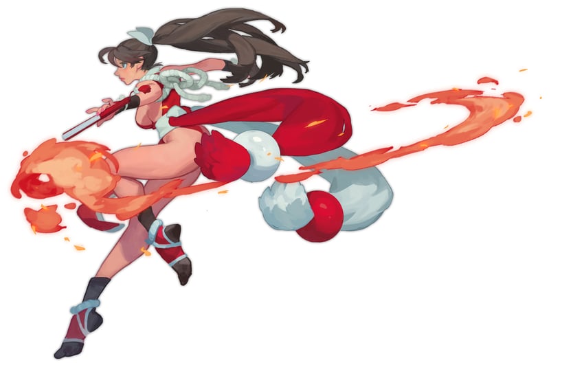 shiranui mai (the king of fighters and 1 more) drawn by fl_(l-fl)