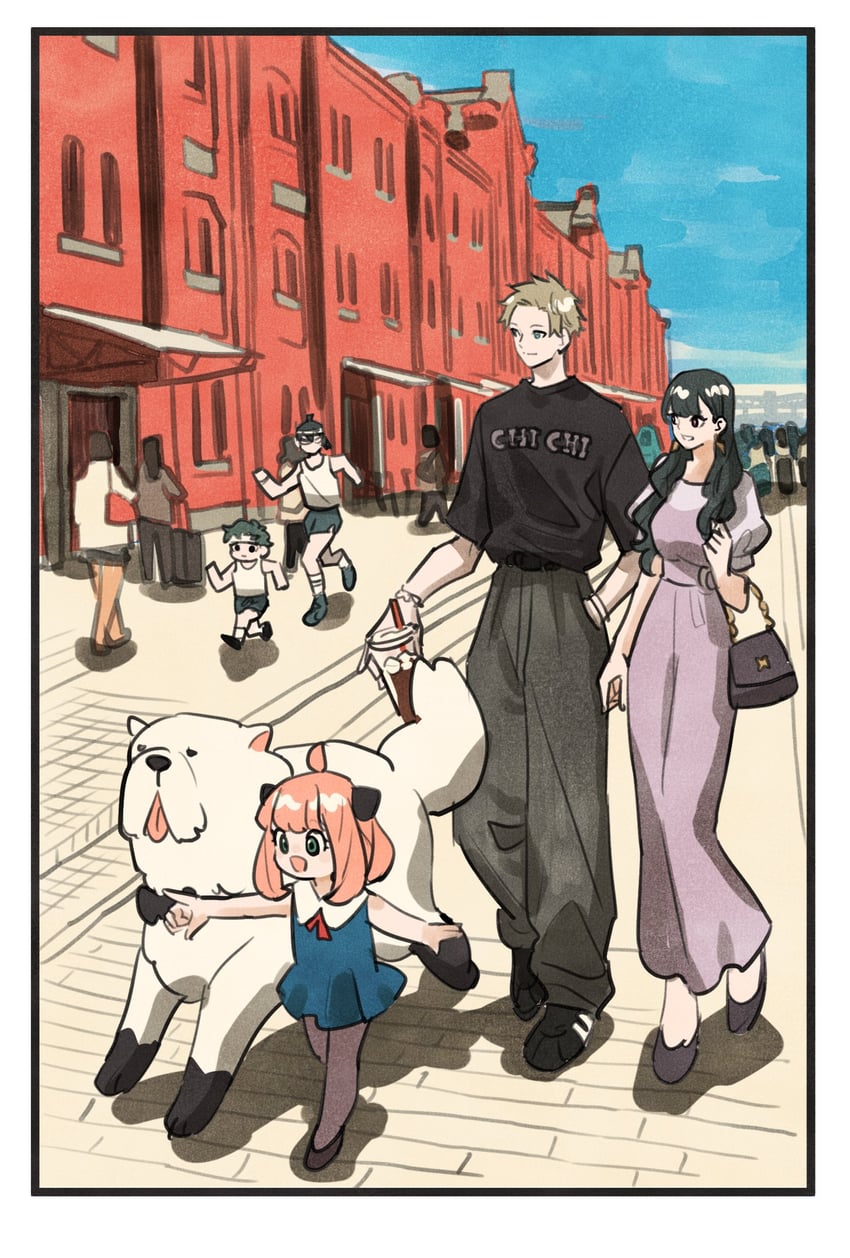 yor briar, anya, twilight, and bond (spy x family) drawn by takeuchi_ryousuke