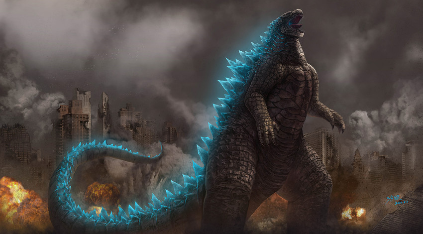 godzilla (monsterverse and 1 more) drawn by zhen_lu