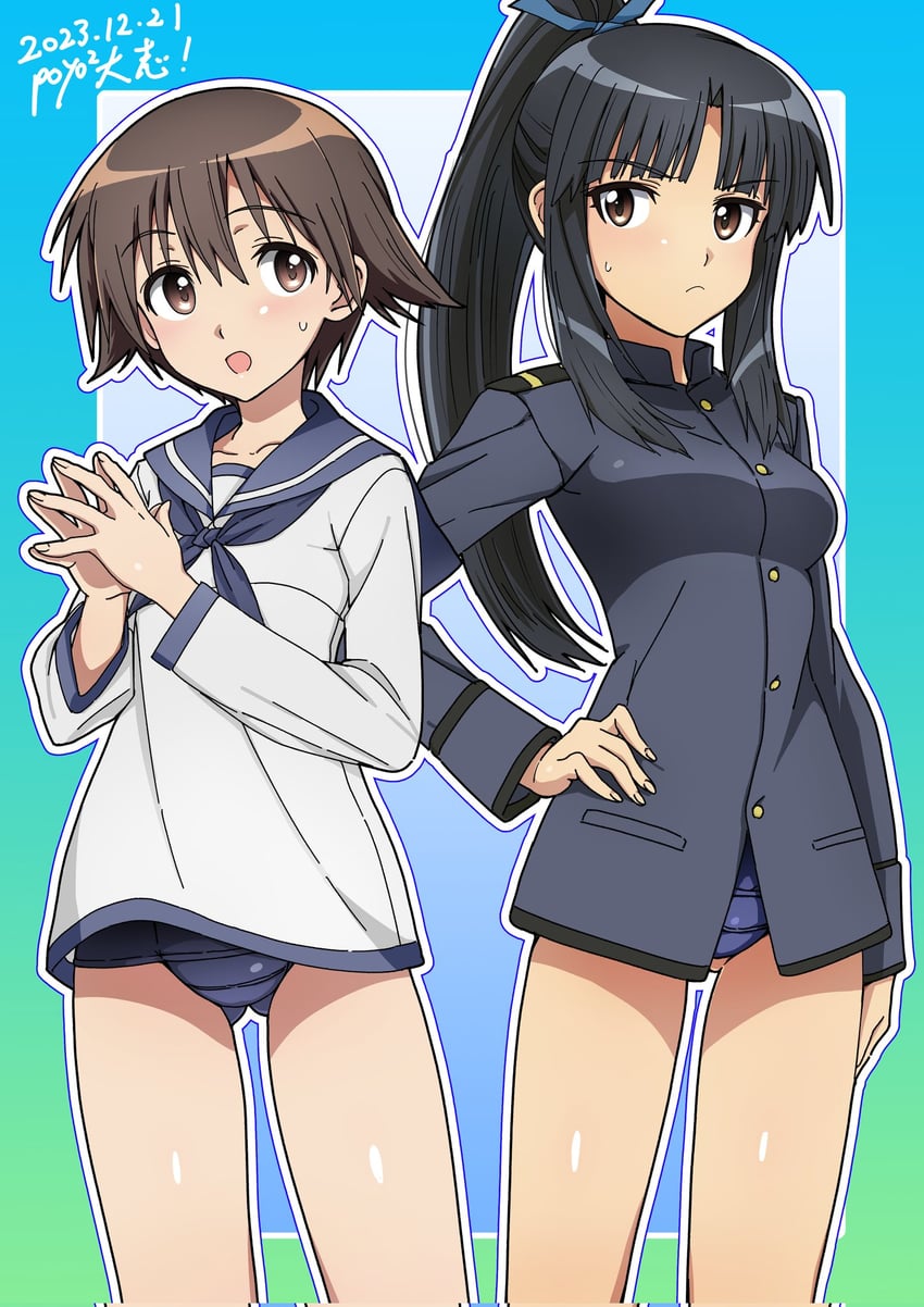 miyafuji yoshika and hattori shizuka (world witches series and 1 more) drawn by poyopoyotaishi
