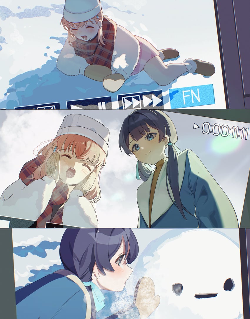 hinoshita kaho and murano sayaka (love live! and 1 more) drawn by dkou