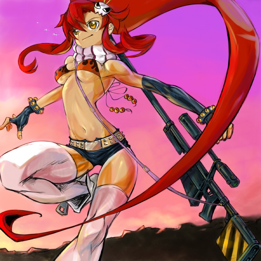 yoko littner (tengen toppa gurren lagann) drawn by beardorado