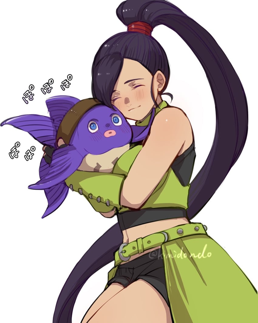 hero and martina (dragon quest and 1 more) drawn by kimidori_(kimidoriri)