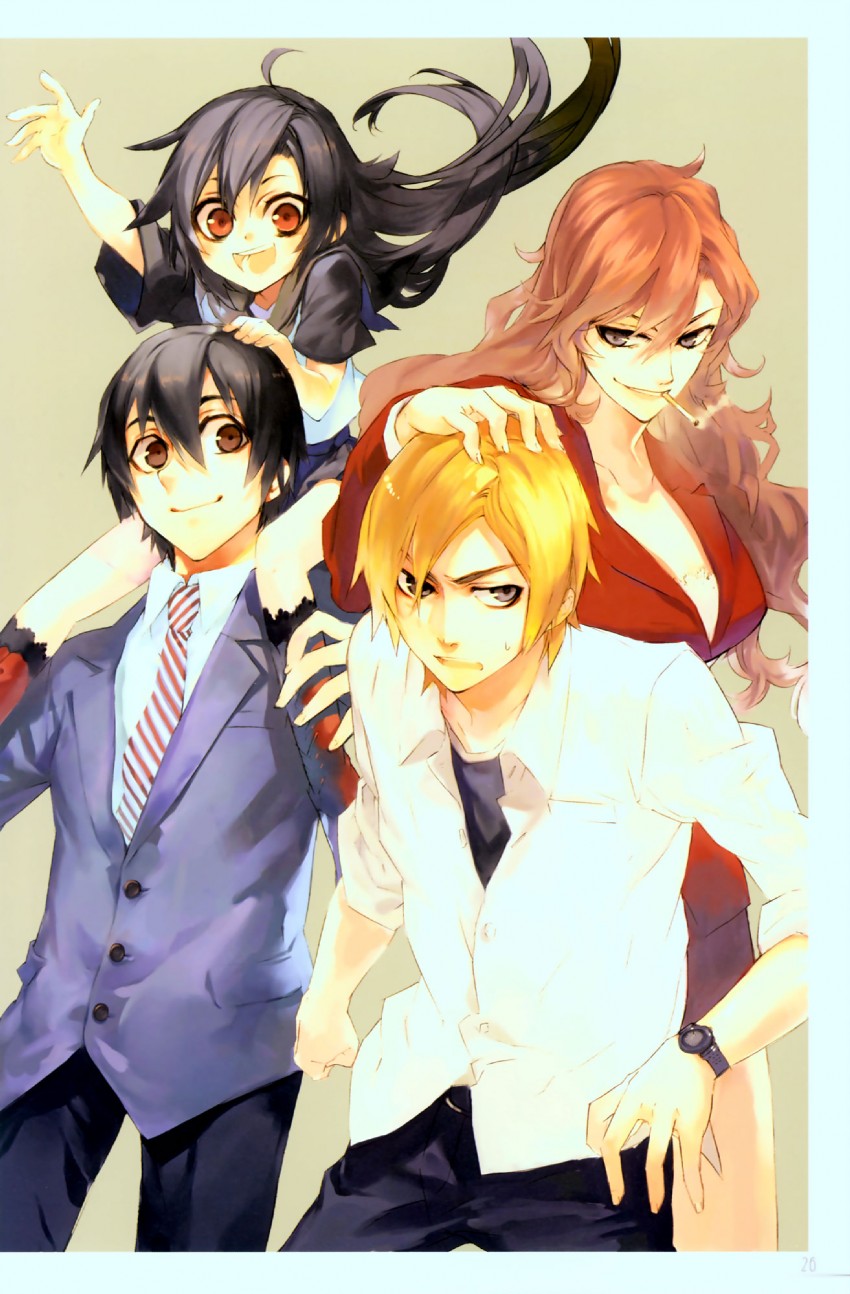 kuhouin murasaki, juuzawa juu, kurenai shinkurou, and juuzawa benika (kure-nai and 1 more) drawn by yamamoto_yamato