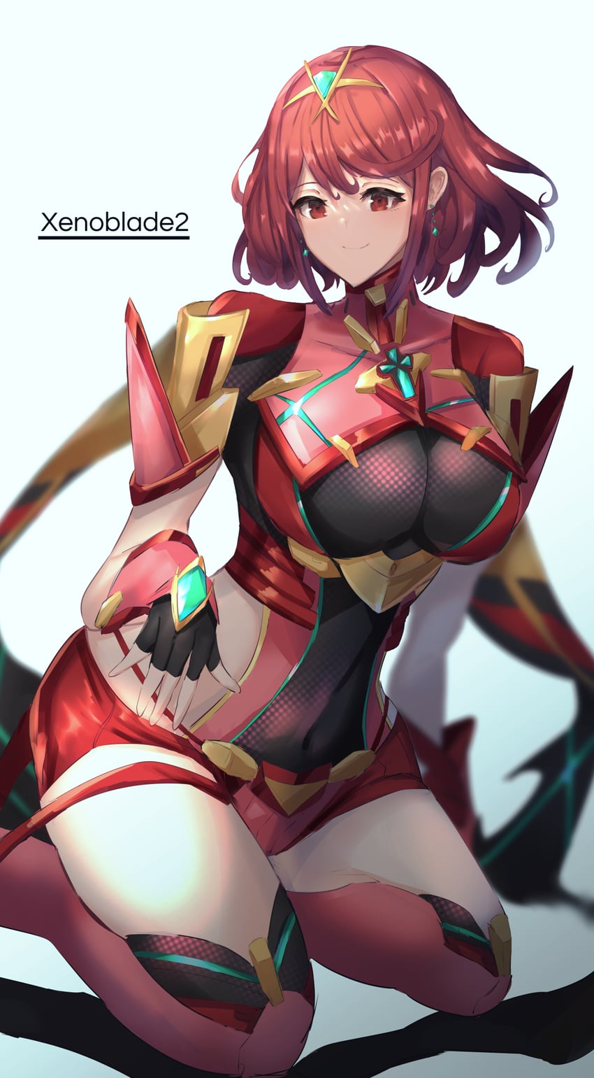 pyra (xenoblade chronicles and 1 more) drawn by baketsu