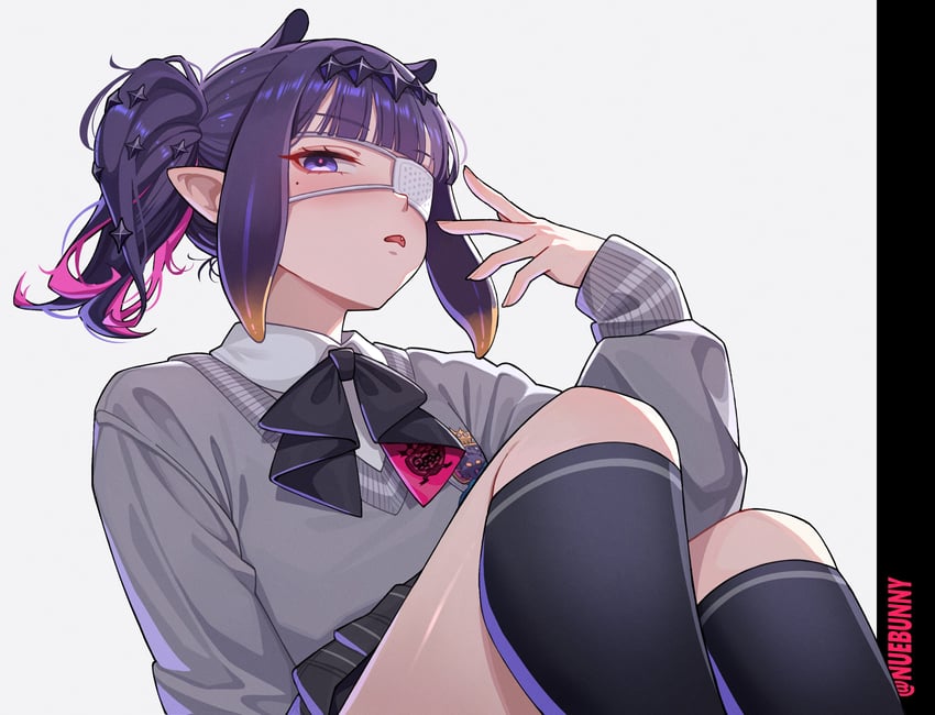 ninomae ina'nis (hololive and 1 more) drawn by nuebunny