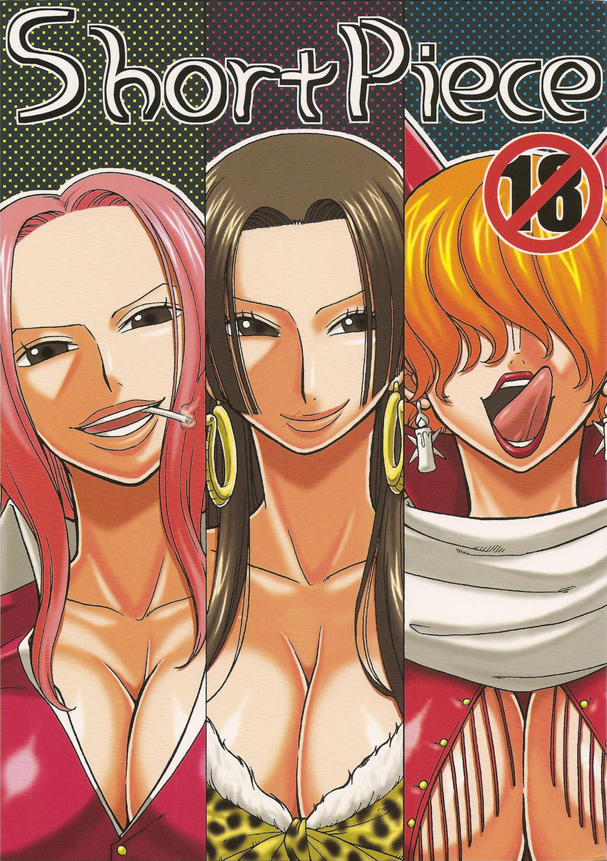 boa hancock, hina, and sadi-chan (one piece) drawn by murata_(acid-head)