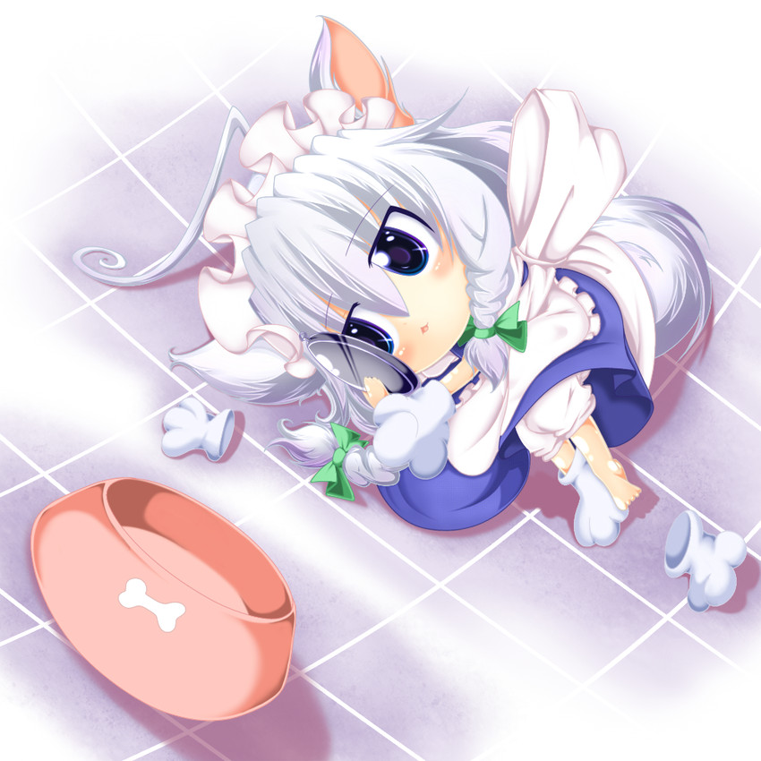 izayoi sakuya and inu sakuya (touhou) drawn by muumuu_(sirufuruteienn)