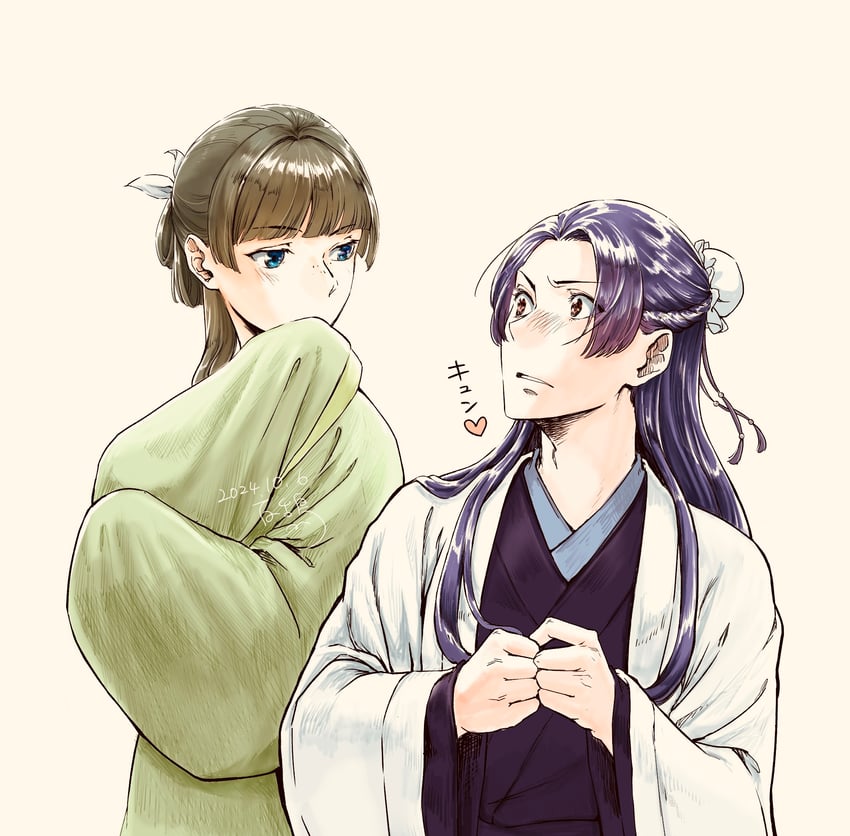 maomao and jinshi (kusuriya no hitorigoto) drawn by yoakedori914moz