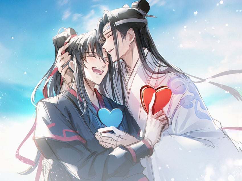 wei wuxian and lan wangji (modao zushi) drawn by young57440489