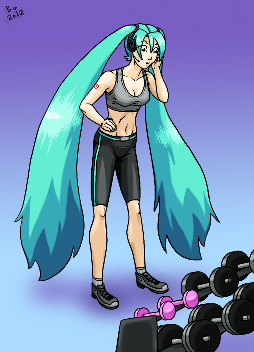 hatsune miku (vocaloid) drawn by swemu