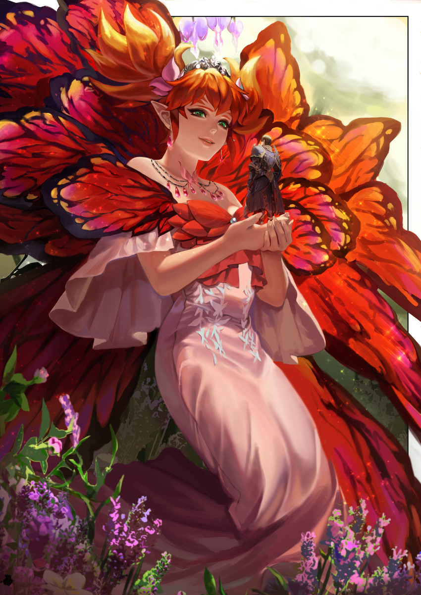 dark knight, titania, and feo ul (final fantasy and 1 more) drawn by on_(isk1812)