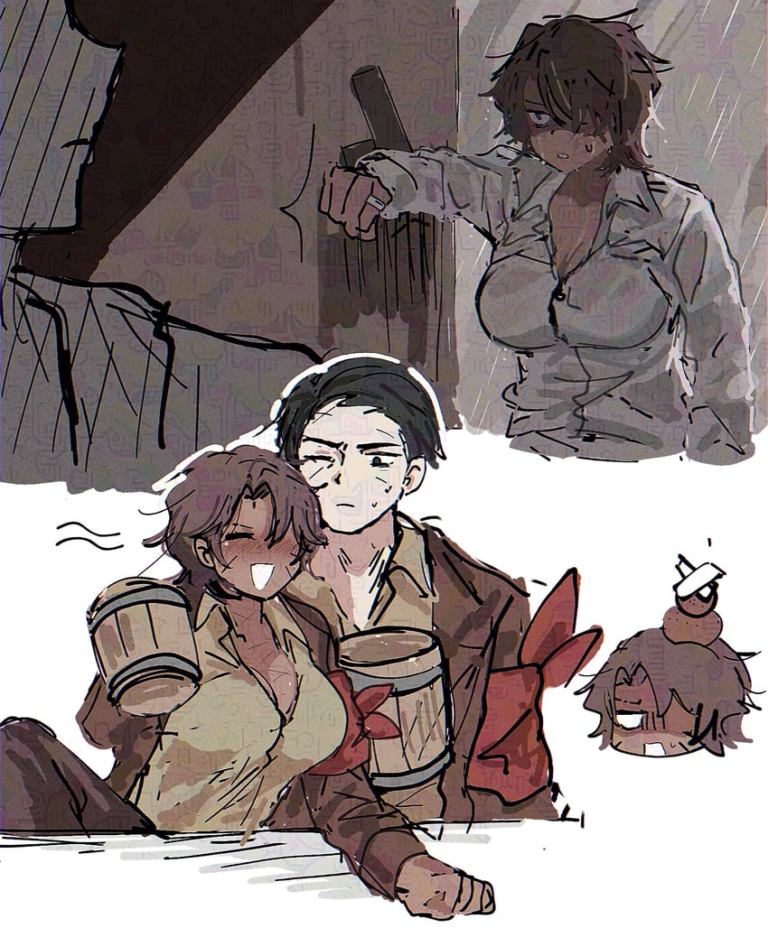 heathcliff and meursault (project moon and 1 more) drawn by ngancurindunia