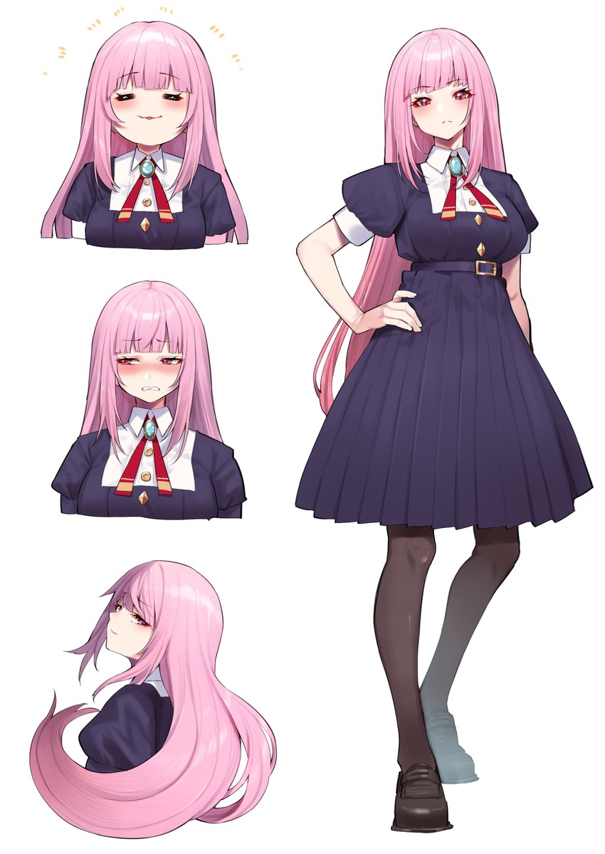 mori calliope (hololive and 1 more) drawn by mikan_(chipstar182)