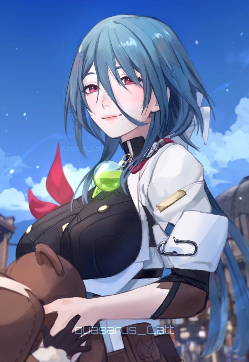 natasha (honkai and 1 more) drawn by quasarus_catt