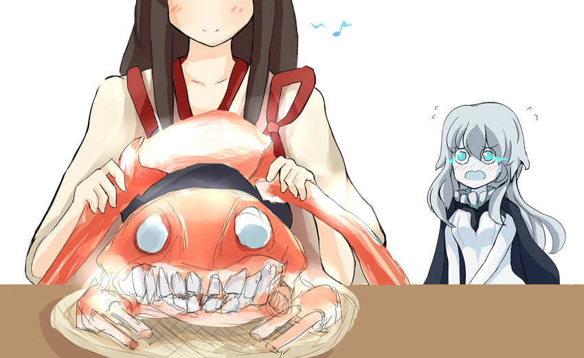 akagi and wo-class aircraft carrier (kantai collection) drawn by denshinbashira_(bashirajio!)