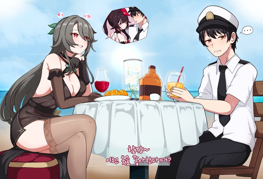 sparkle, captain, and vita (honkai and 2 more) drawn by milliani