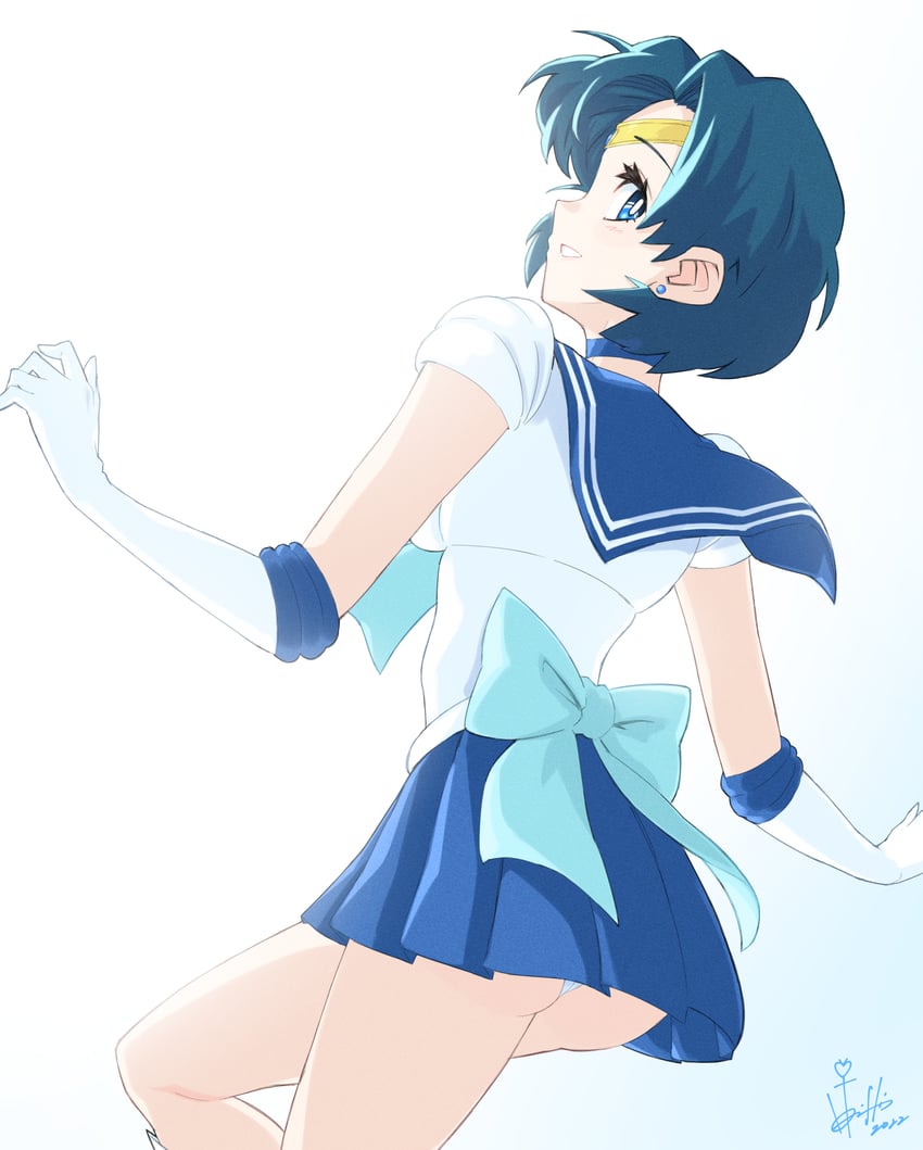 mizuno ami and sailor mercury (bishoujo senshi sailor moon) drawn by hori_shin