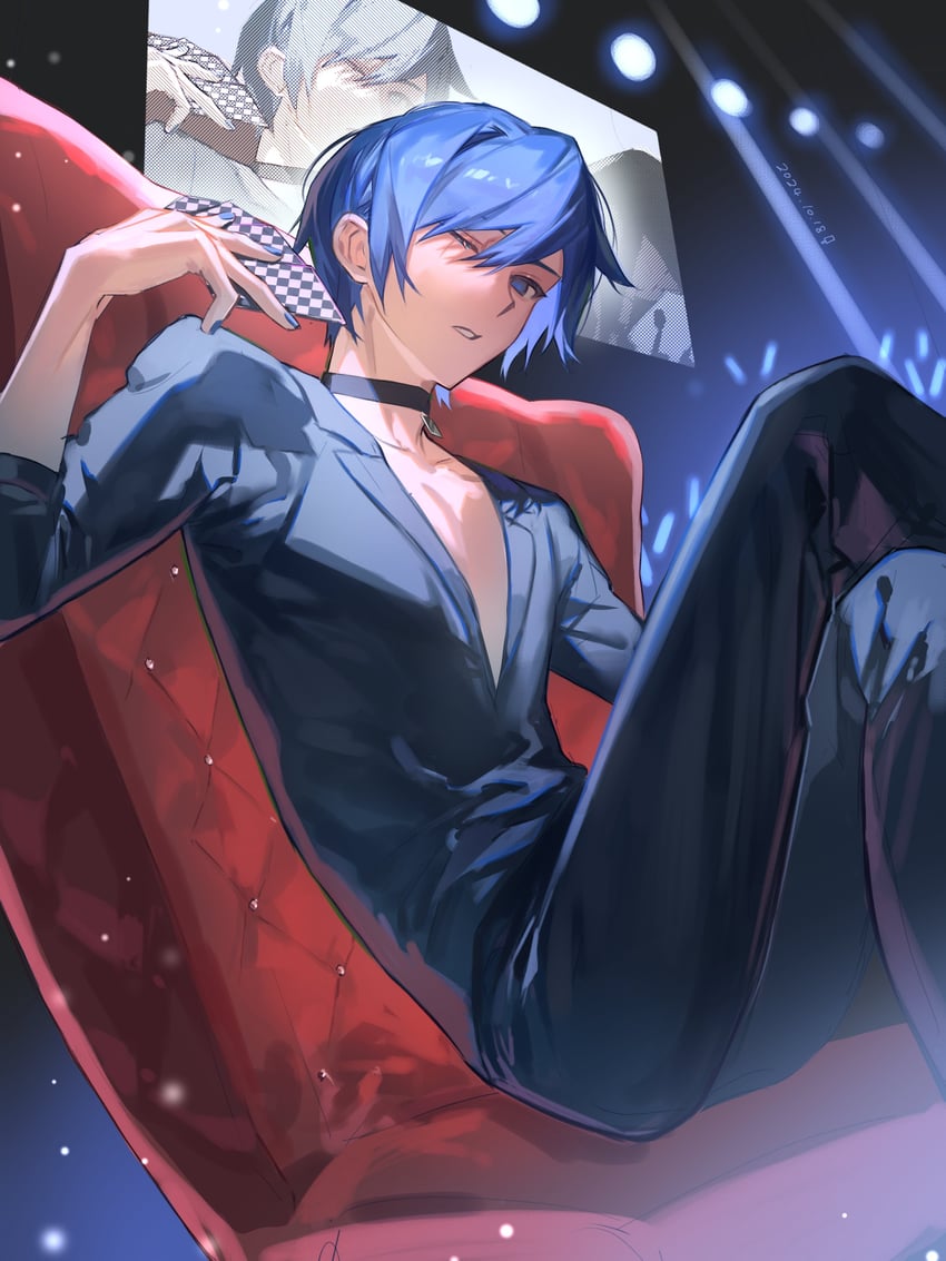 kaito (vocaloid and 1 more) drawn by kazemi_arashi
