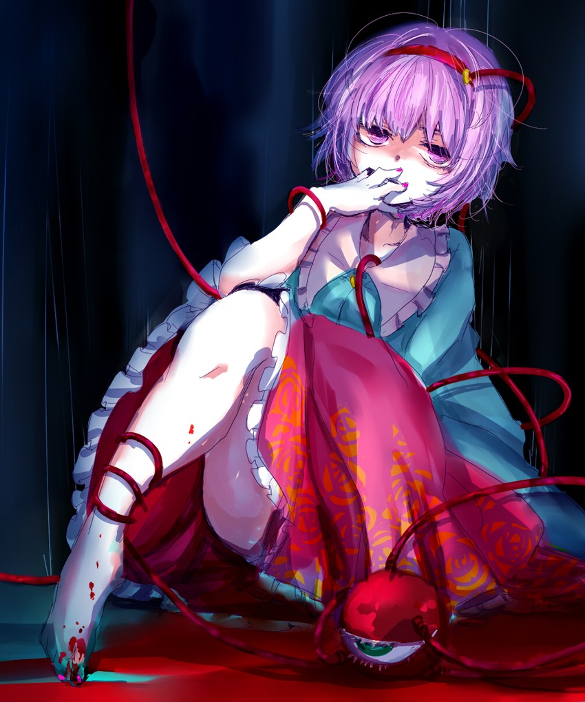 komeiji satori (touhou) drawn by shimana_(cs-ts-az)