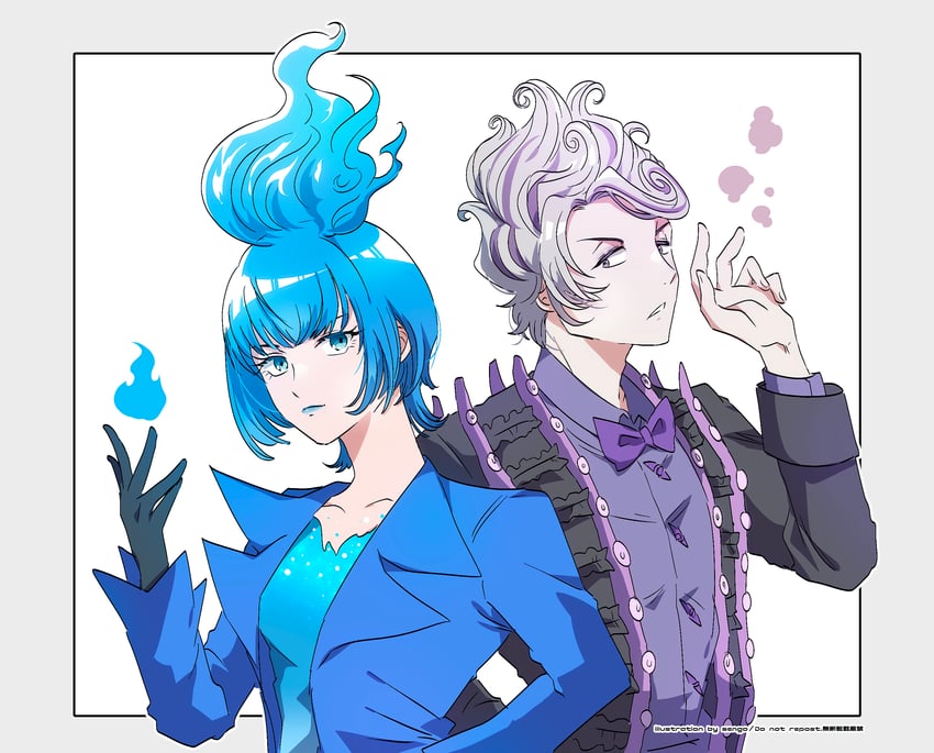 8-foot joe and ms. hades (disneyland) drawn by airagency1005
