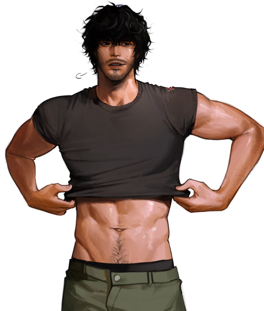 carlos oliveira (resident evil and 2 more) drawn by mydadisbig