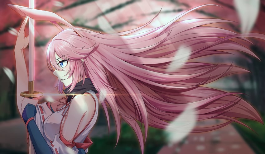 yae sakura (honkai and 1 more) drawn by zheli_xingge