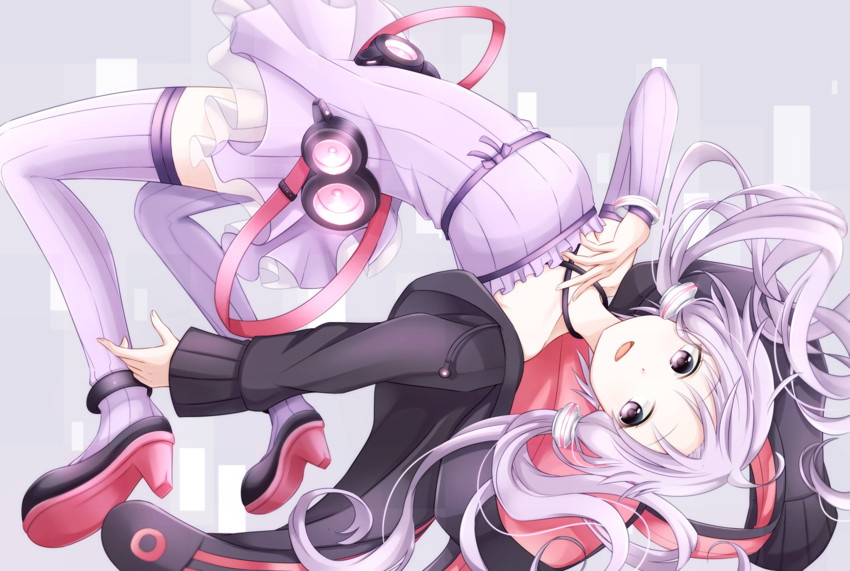 yuzuki yukari (vocaloid and 1 more) drawn by yamagara