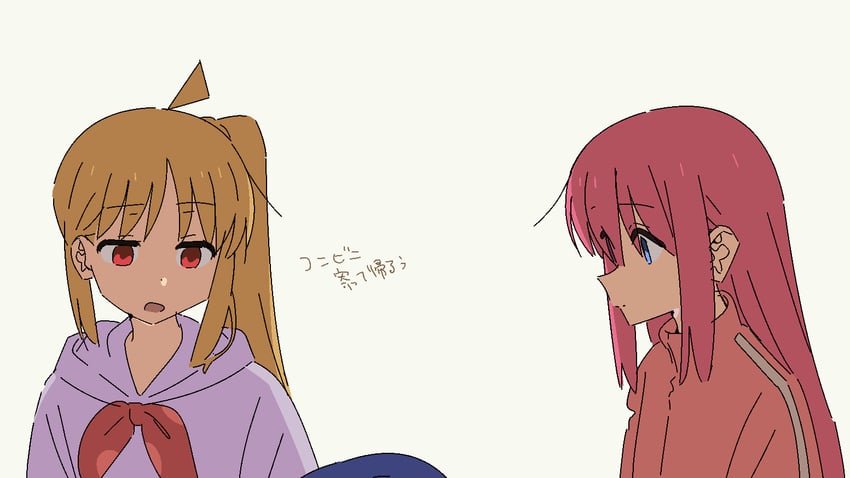 gotoh hitori and ijichi nijika (bocchi the rock!) drawn by kerorira