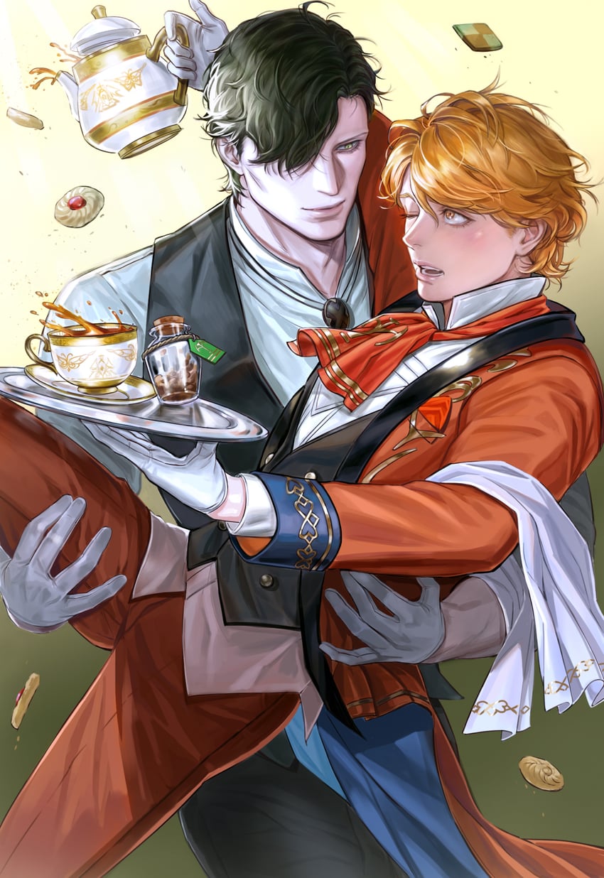 hubert von vestra and ferdinand von aegir (fire emblem and 2 more) drawn by vestradog