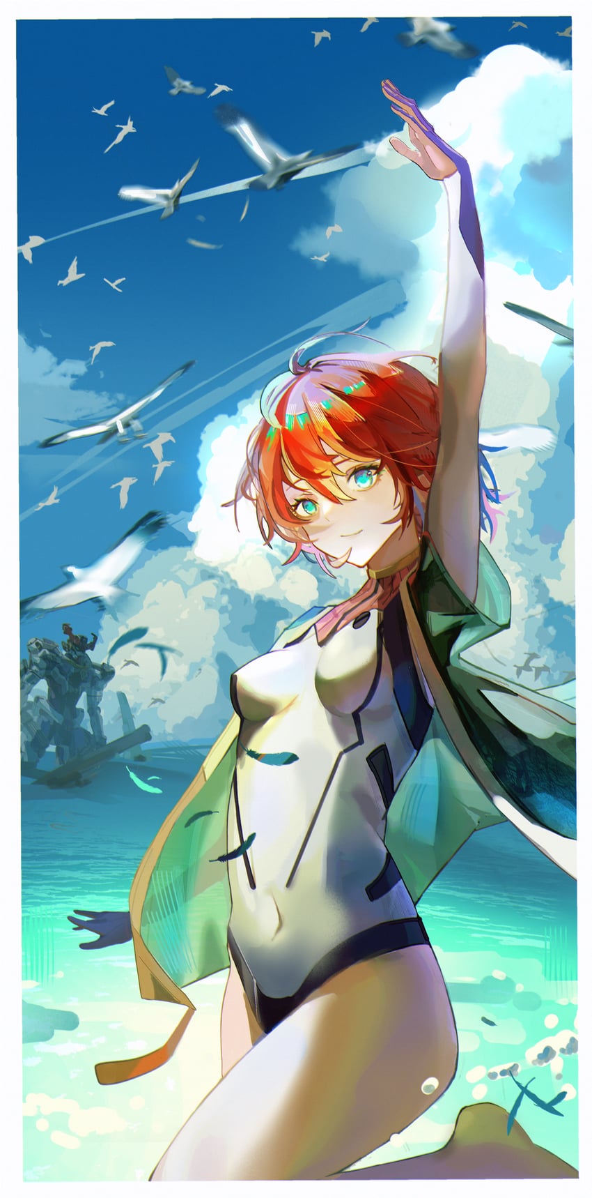 amate yuzuriha and gquuuuuux (gundam and 1 more) drawn by bigchaping