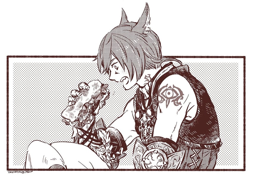 g'raha tia (final fantasy and 1 more) drawn by itowo_(itowc)