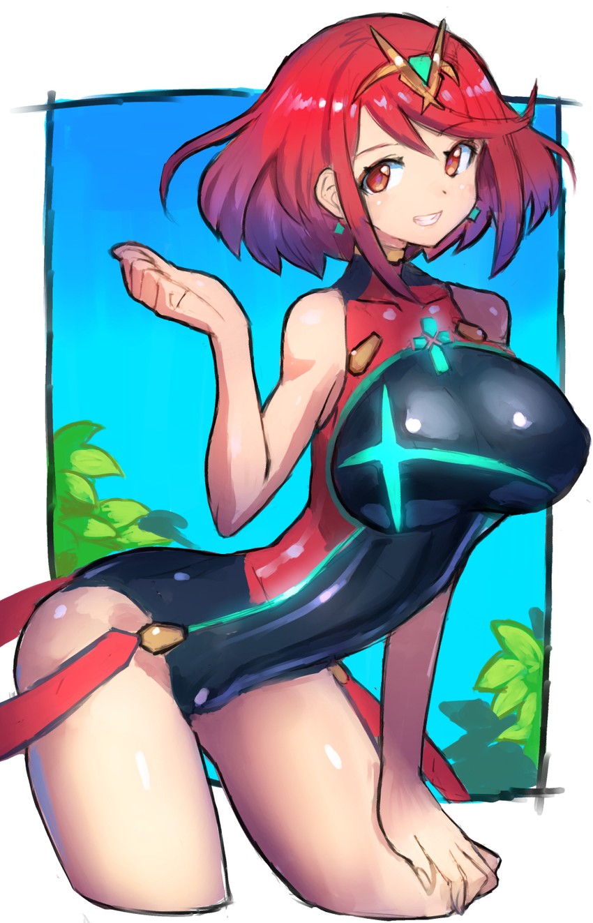 pyra (xenoblade chronicles and 1 more) drawn by dakusuta