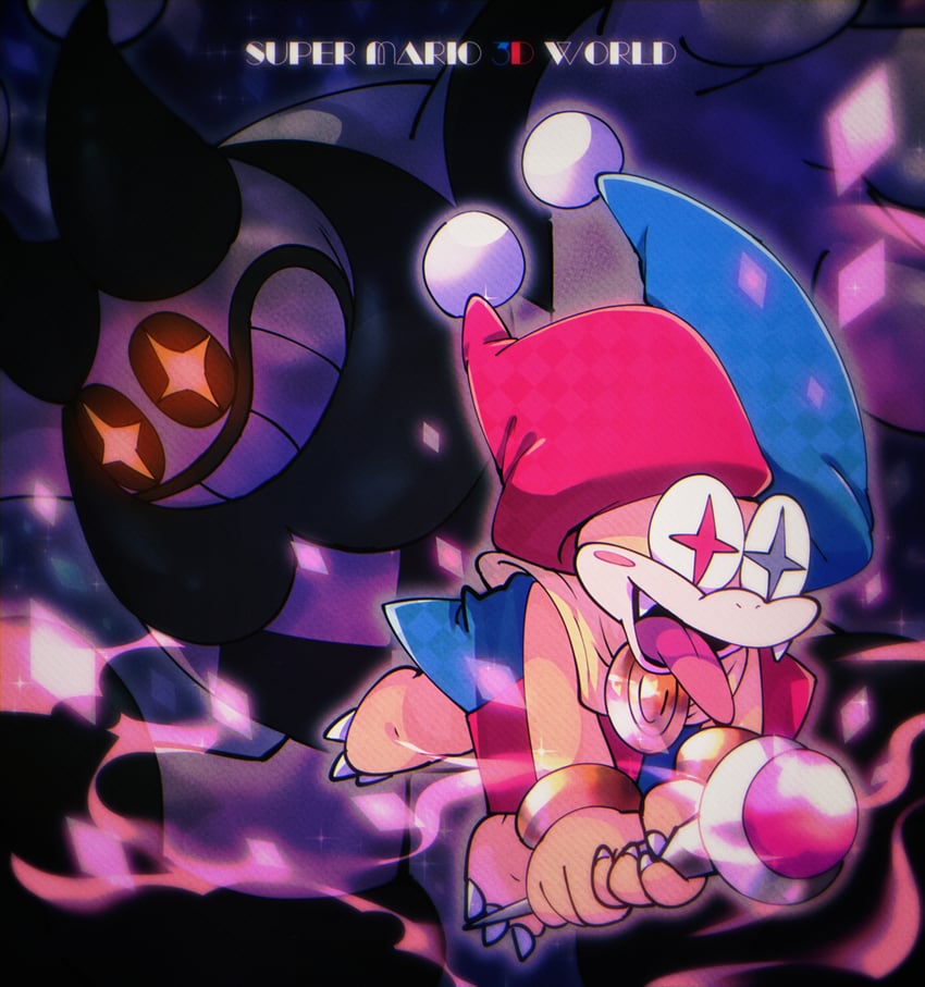 motley bossblob (mario and 1 more) drawn by omochiutyu