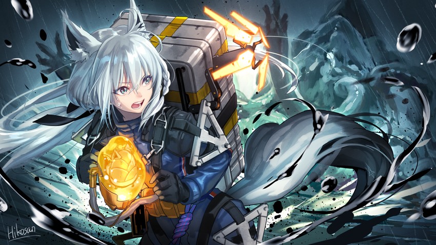 shirakami fubuki and oruyanke (hololive and 1 more) drawn by hikosan