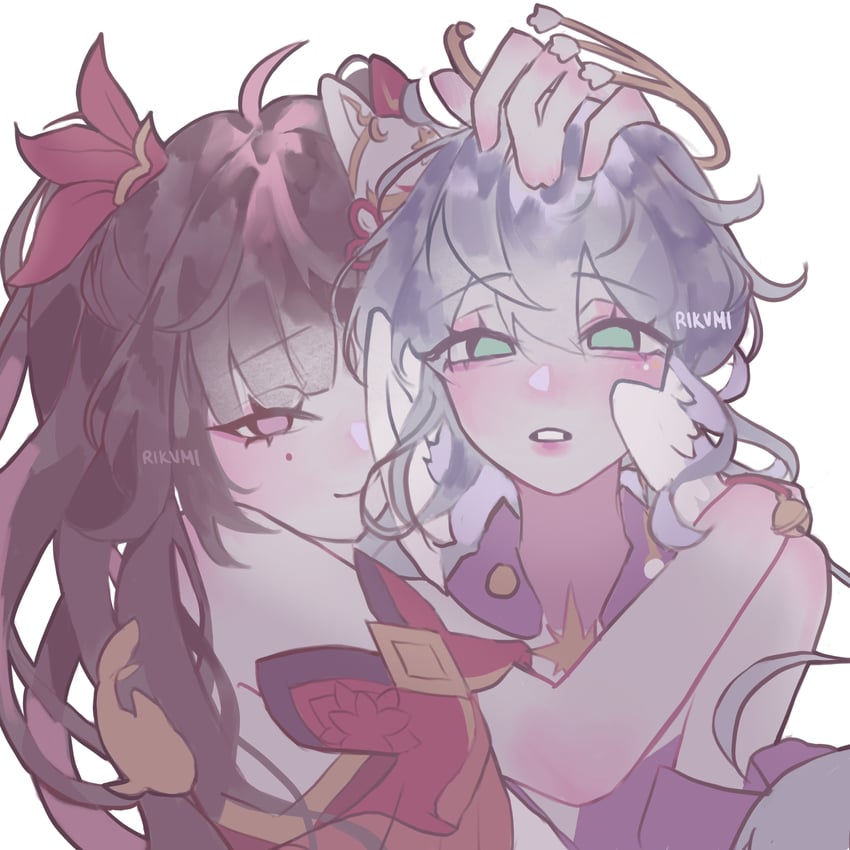 sparkle and robin (honkai and 1 more) drawn by riku_!!