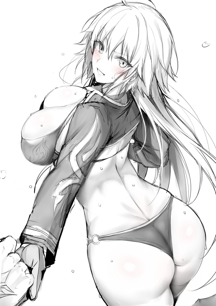 fujimaru ritsuka and jeanne d'arc alter (fate and 1 more) drawn by blue_gk