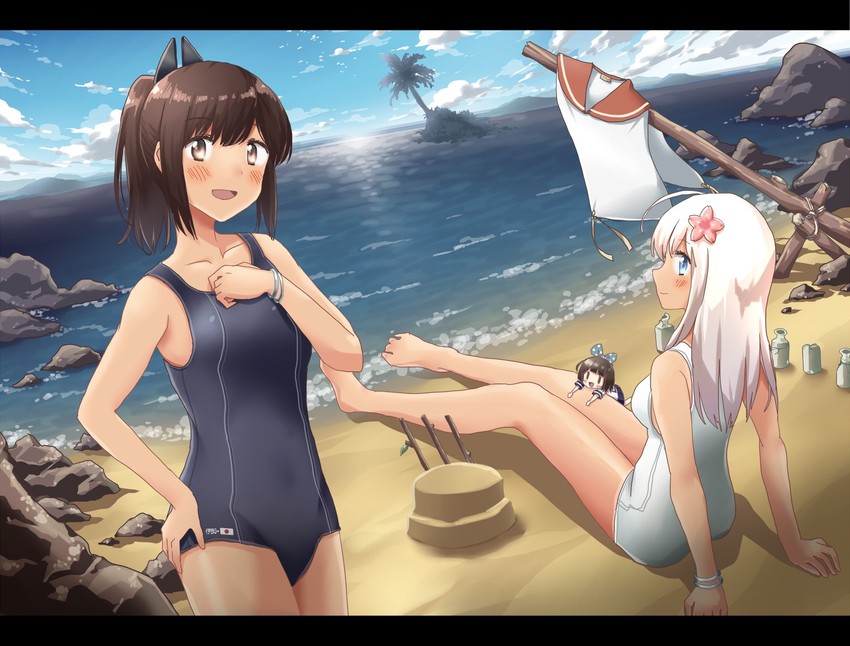 ro-500, fairy, and i-401 (kantai collection) drawn by any_(lucky_denver_mint)