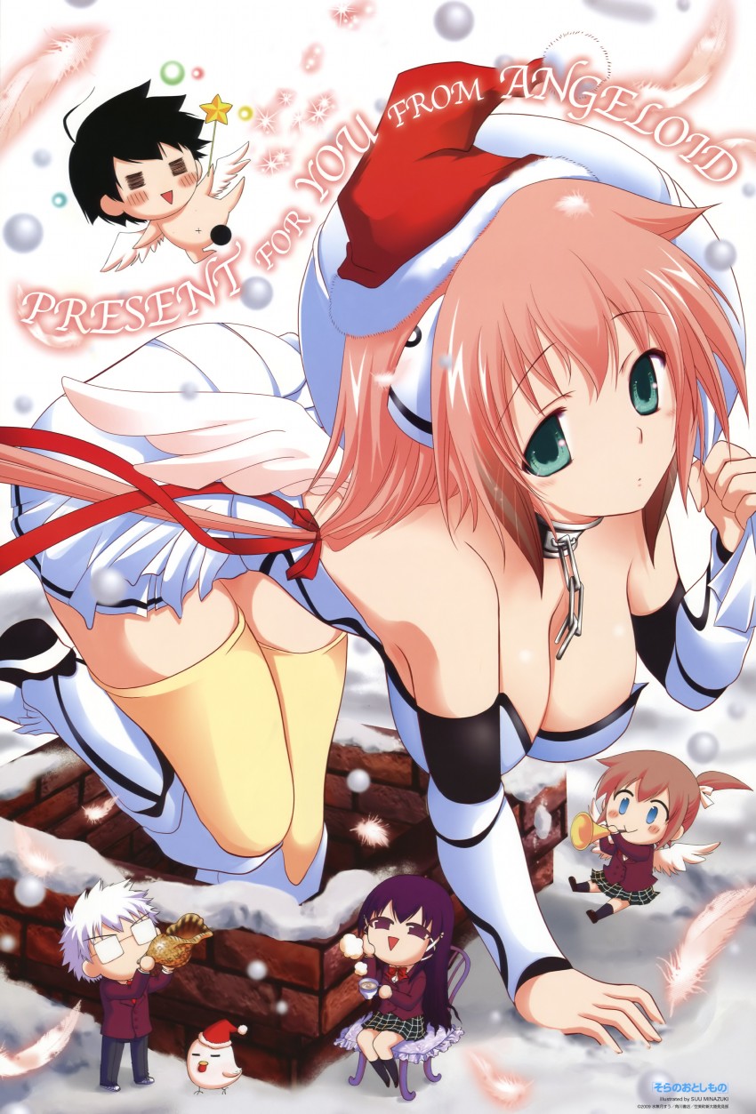 ikaros, mitsuki sohara, sakurai tomoki, satsukitane mikako, and sugata eishirou (newtype and 1 more) drawn by minazuki_suu