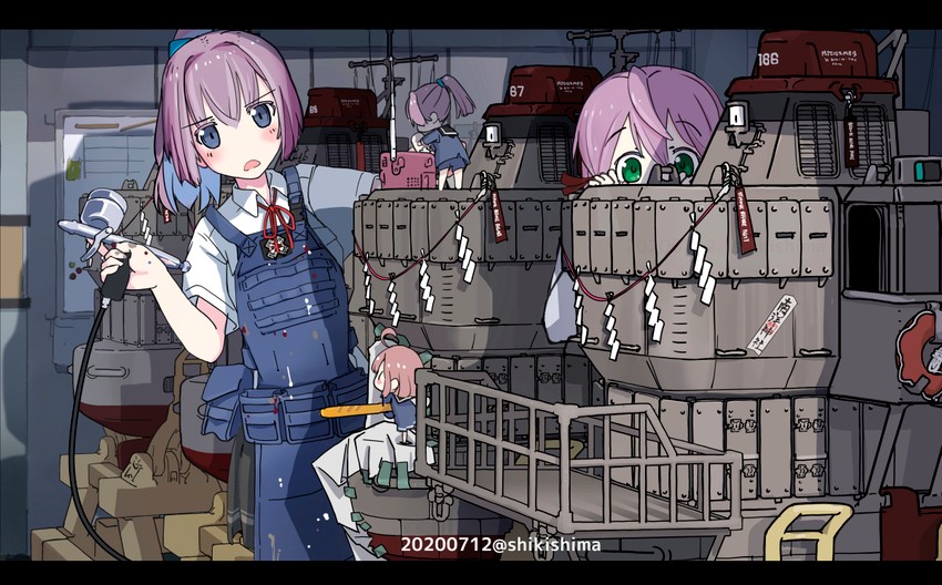 akashi, shiranui, and fairy (kantai collection) drawn by shikishima_fugen