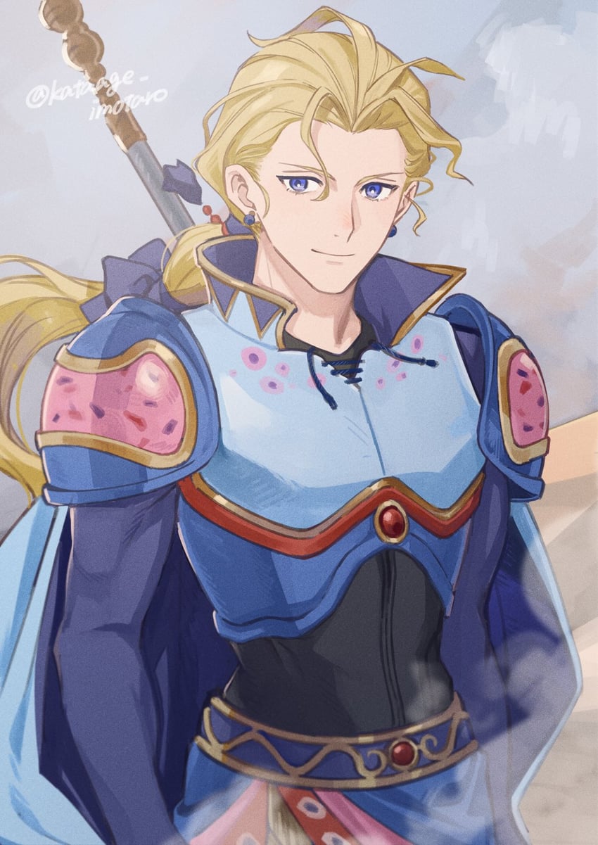 edgar roni figaro (final fantasy and 1 more) drawn by kataage_imotaro
