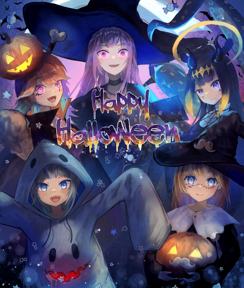 gawr gura, mori calliope, ninomae ina'nis, takanashi kiara, and watson amelia (hololive and 1 more) drawn by xyunx