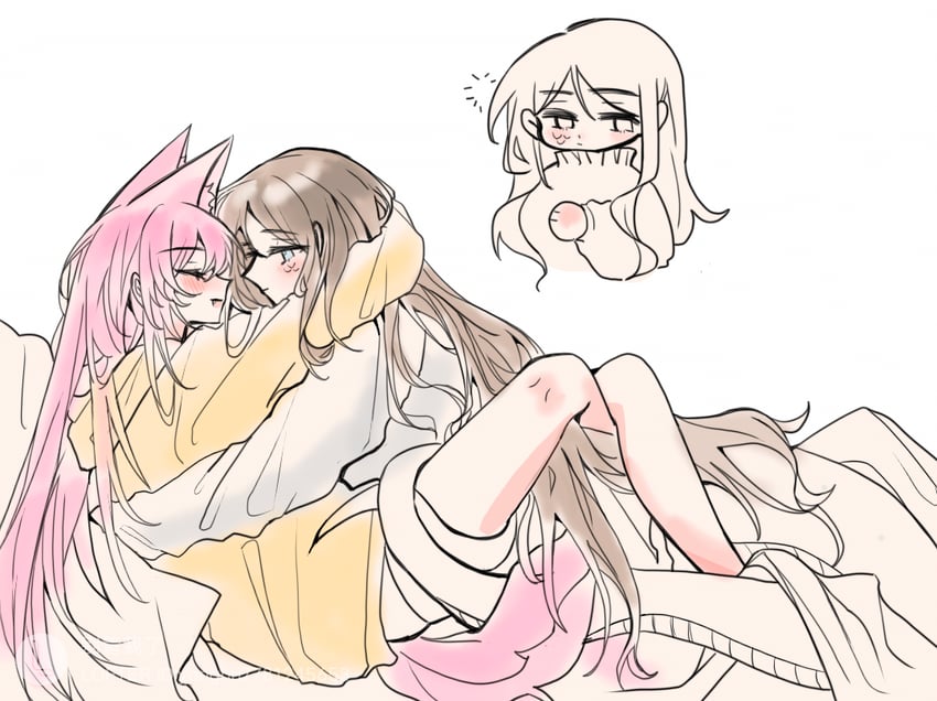 chihaya anon and nagasaki soyo (bang dream! and 1 more) drawn by 4711_(xx)