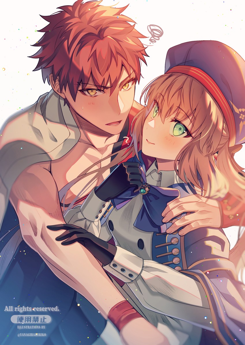 artoria pendragon, emiya shirou, artoria caster, and senji muramasa (fate and 1 more) drawn by yanagiba_kiriko