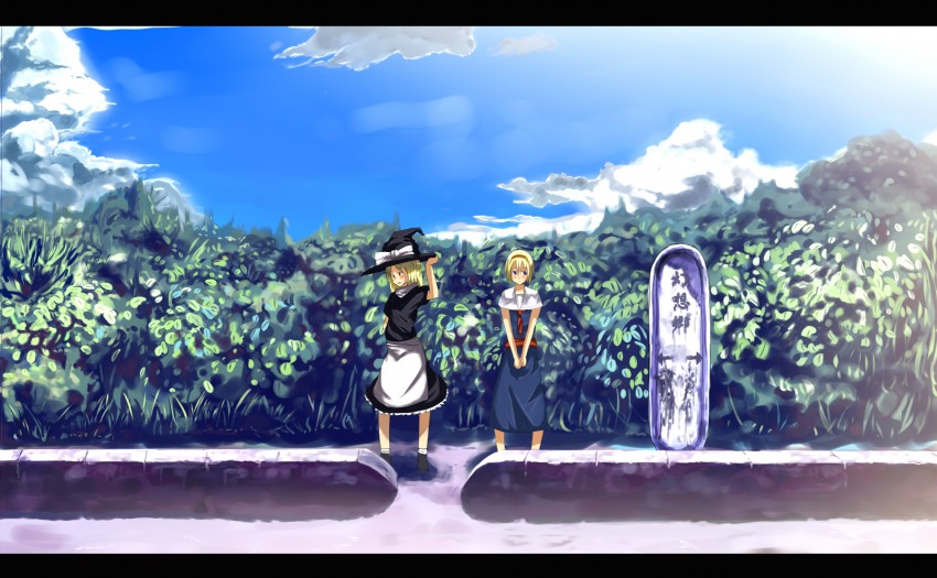 kirisame marisa and alice margatroid (touhou) drawn by ryouma_(galley)