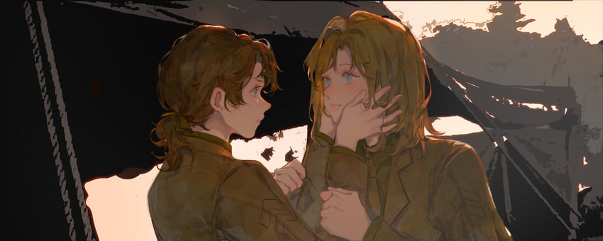 steve rogers and bucky barnes (marvel and 1 more) drawn by youlili