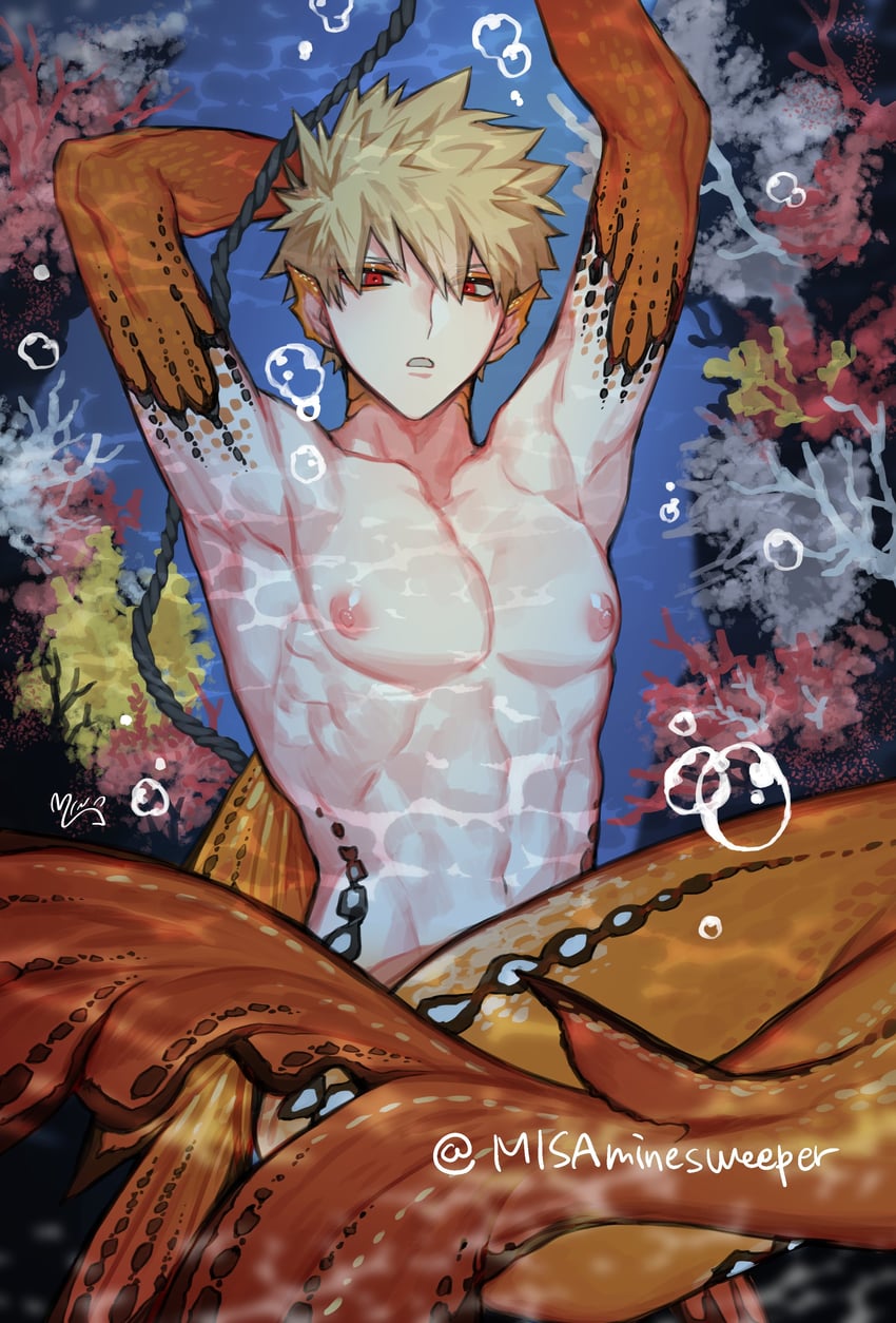 bakugou katsuki (boku no hero academia) drawn by misa_(jjin_miryeon)