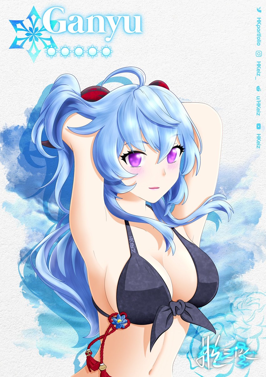 ganyu (genshin impact) drawn by hkeiz